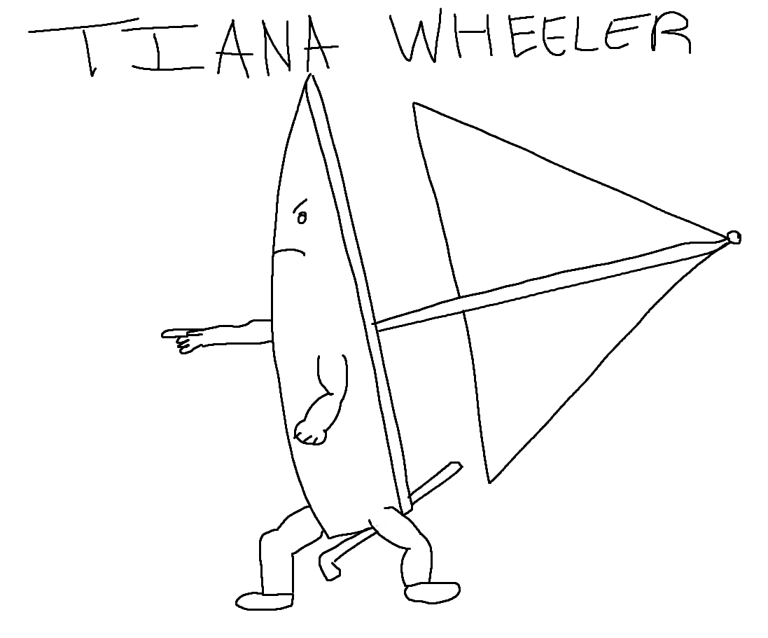 A very buff boat labelled Tiana Wheeler points menacingly